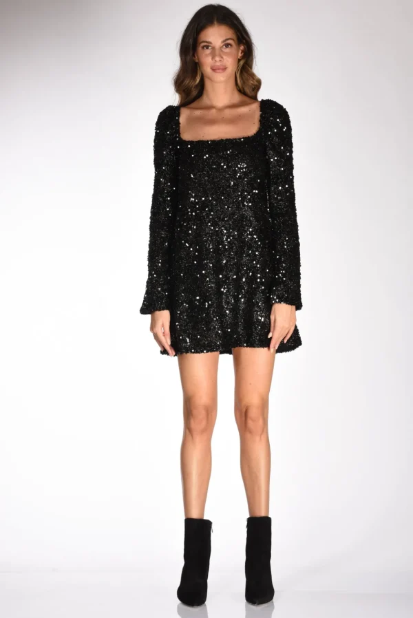 abito paillettes nero