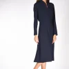 abito scollato blu
