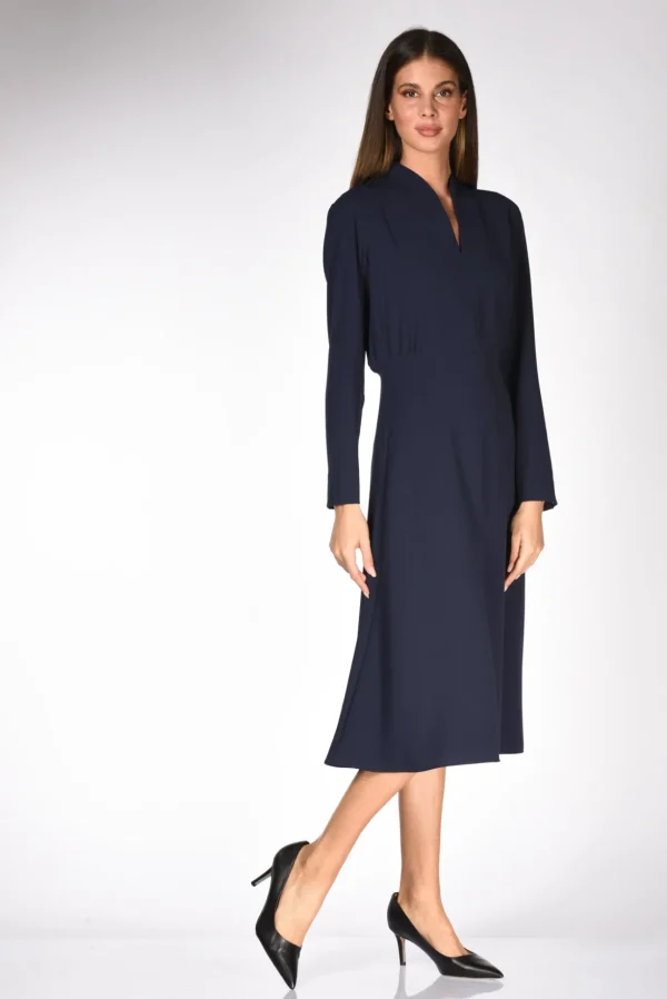 abito scollato blu