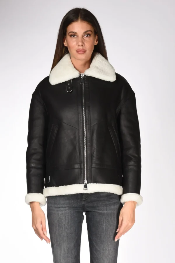 aviator jkt nero/bianco