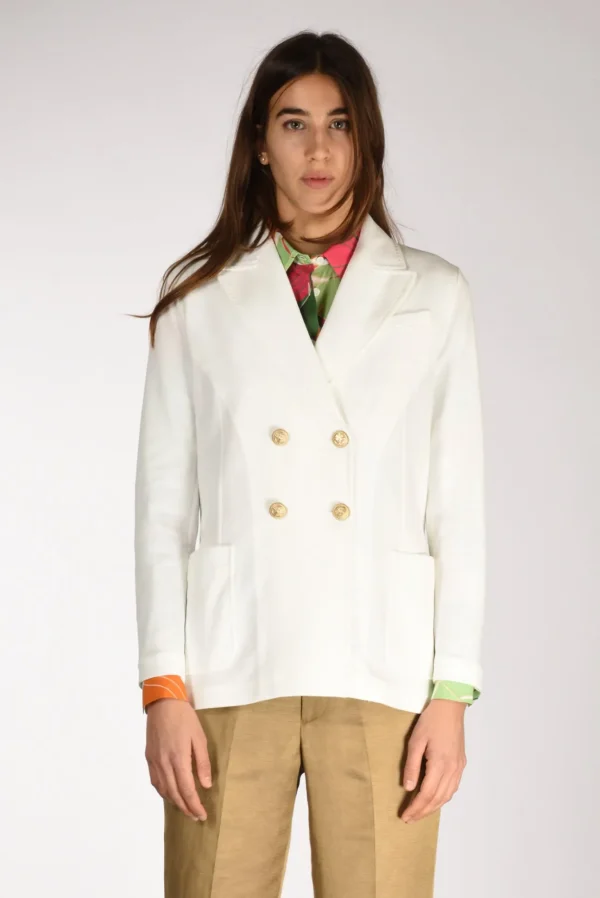 blazer doppiopetto bianco latte