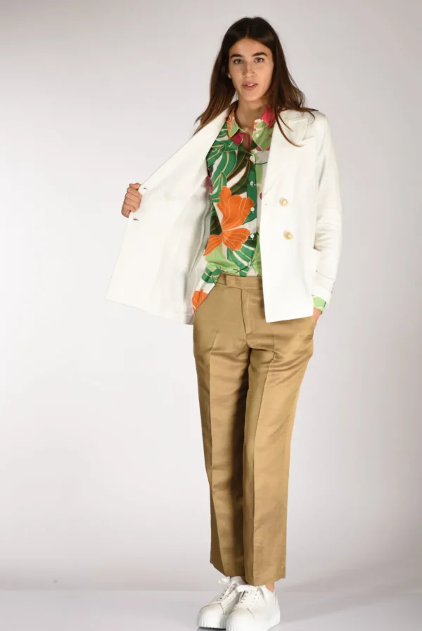 blazer doppiopetto bianco latte