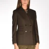 blazer doppiopetto marrone