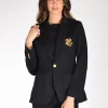 blazer jaquard blu