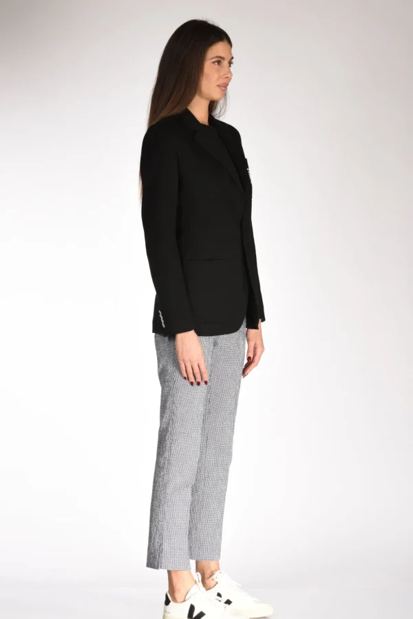 blazer jaquard nero