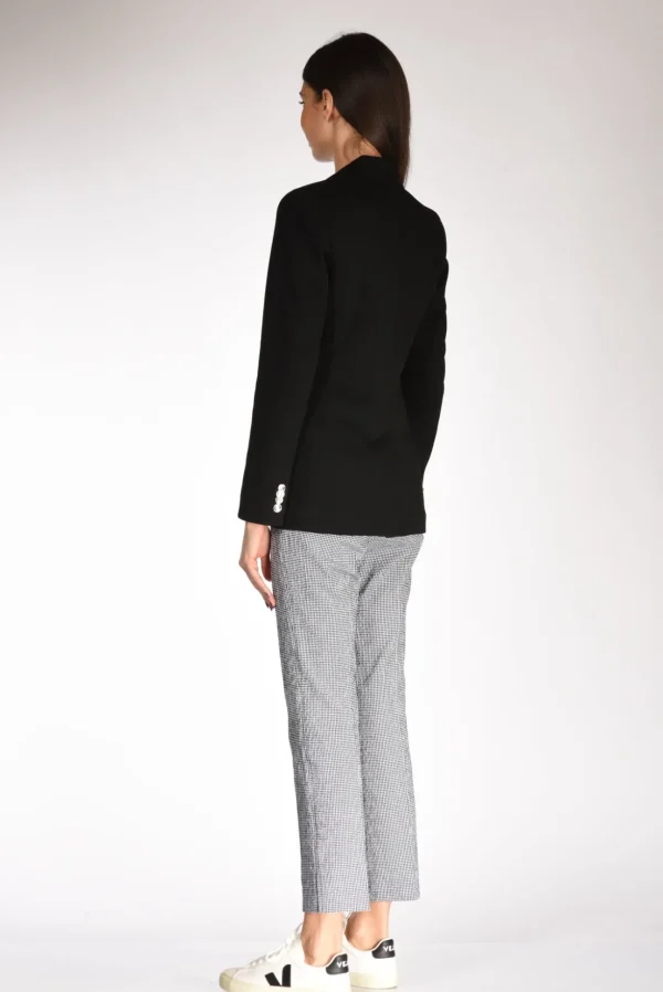 blazer jaquard nero
