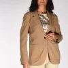 blazer monopetto beige
