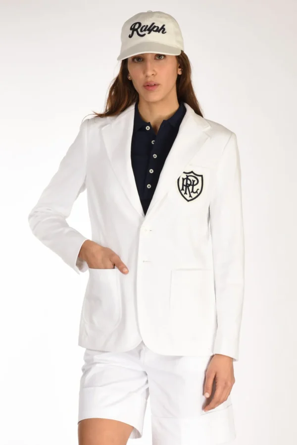 blazer monopetto bianco