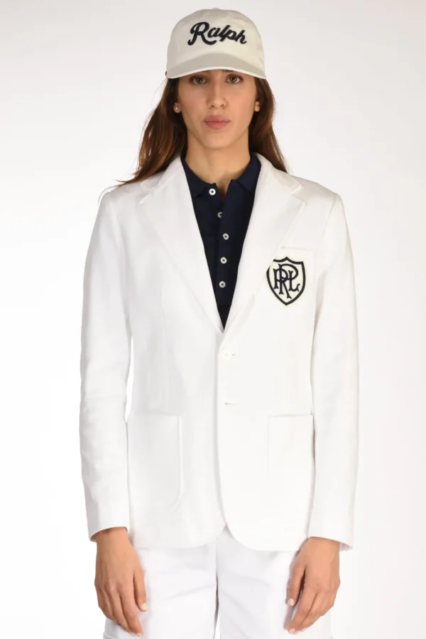 blazer monopetto bianco