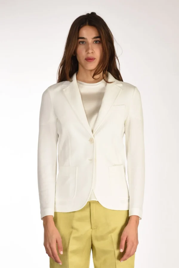 blazer monopetto bianco latte