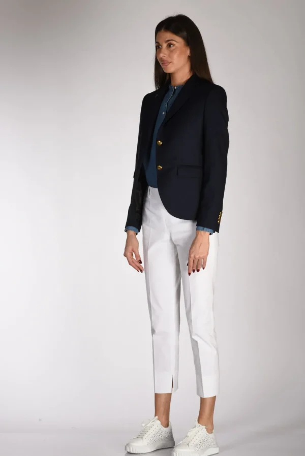 blazer monopetto blu