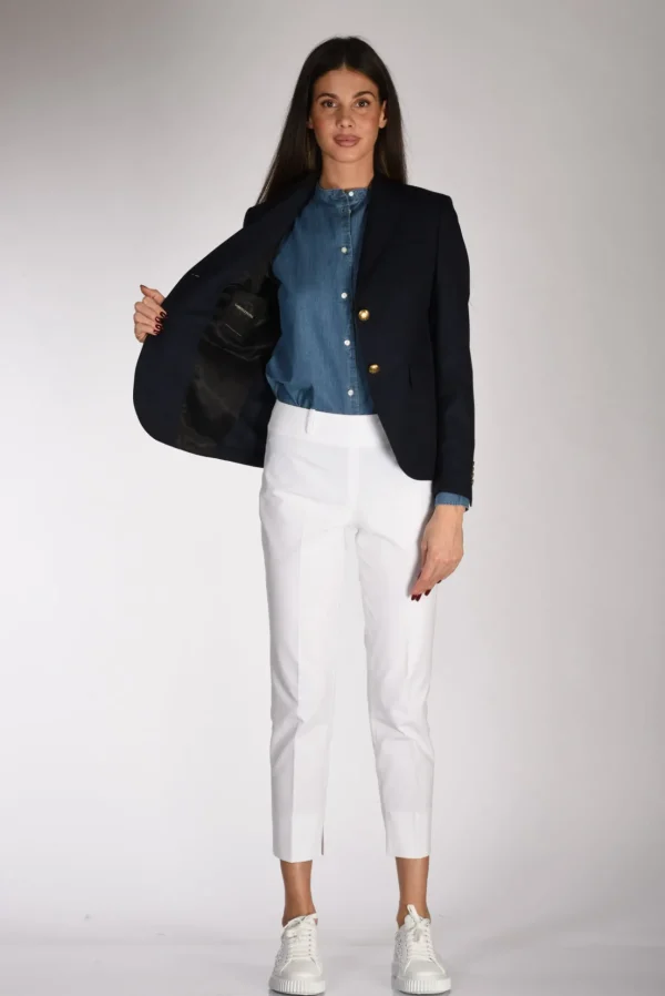 blazer monopetto blu