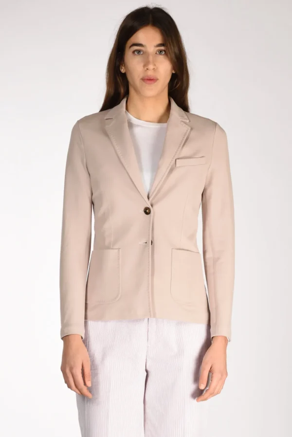 blazer monopetto rosa antico