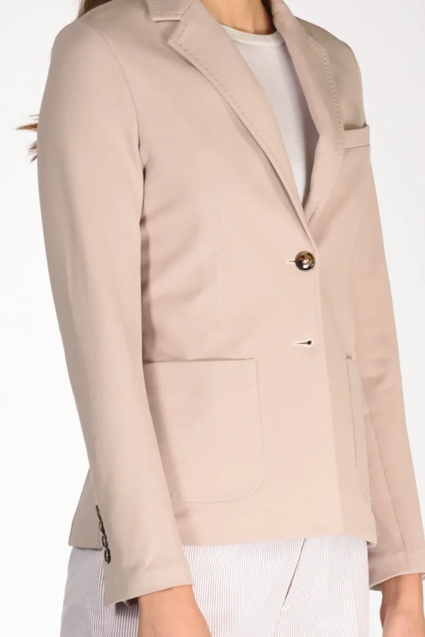 blazer monopetto rosa antico