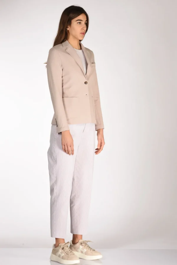 blazer monopetto rosa antico