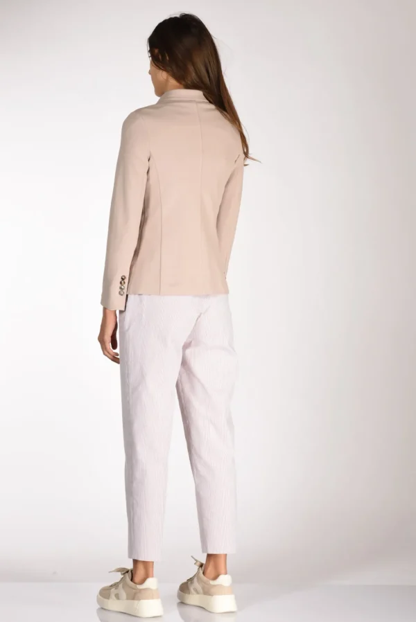 blazer monopetto rosa antico