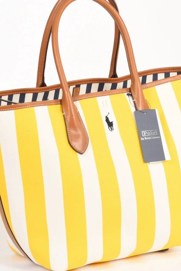 borsa bellport bianco/giallo