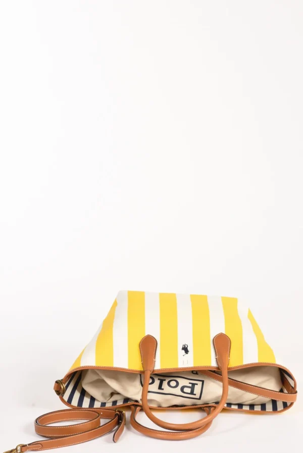 borsa bellport bianco/giallo