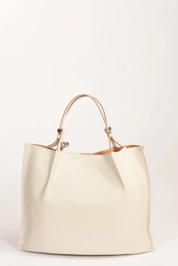 borsa dory bianco naturale