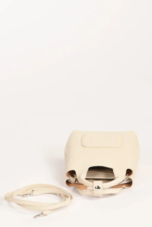 borsa h bag bianco naturale