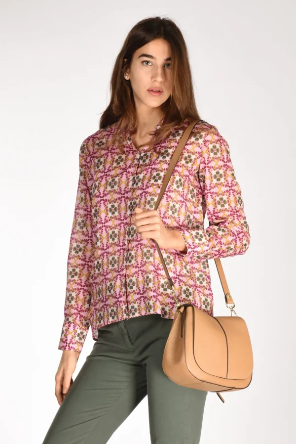 borsa helena round beige cammello