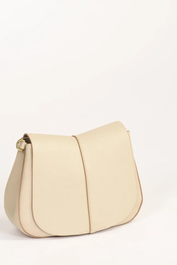 borsa helena round beige chiaro