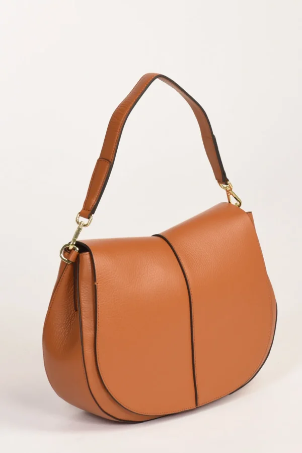 borsa helena round beige scuro