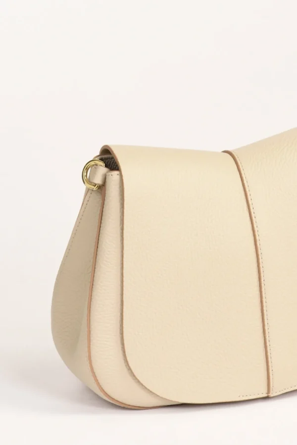 borsa helena round beige chiaro