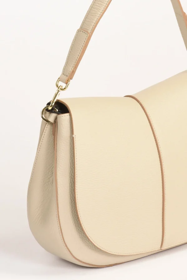 borsa helena round beige chiaro