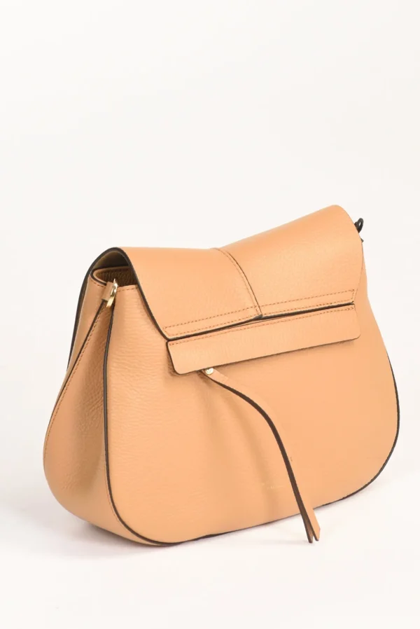 borsa helena round beige scuro