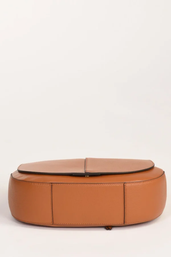 borsa helena round beige scuro