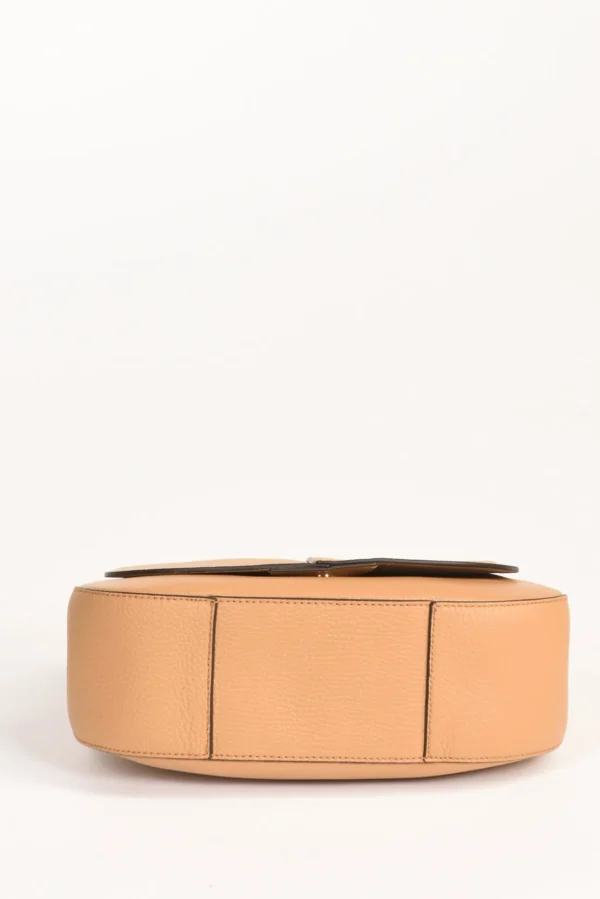 borsa helena round beige scuro