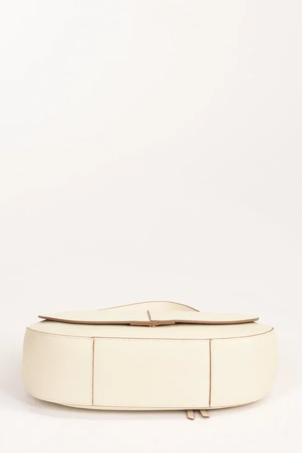 borsa helena round bianco naturale