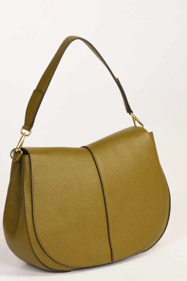 borsa helena round verde olivo