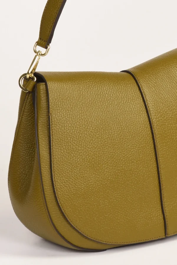 borsa helena round verde olivo