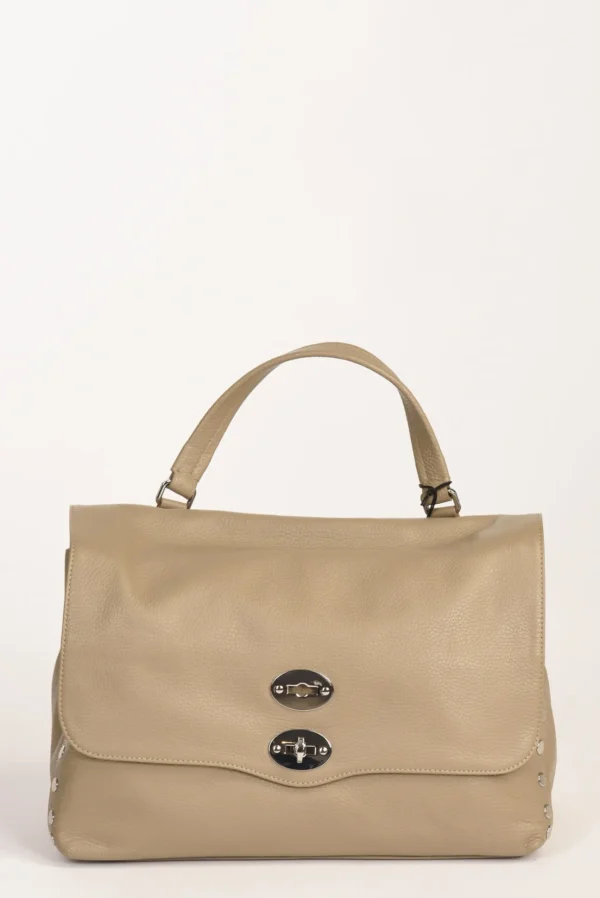 borsa postina m grigio tortora