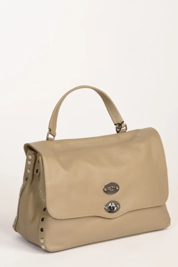borsa postina m grigio tortora