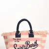 borsa vanity rosa/bianco