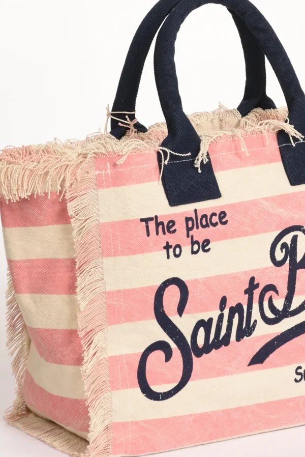 borsa vanity rosa/bianco