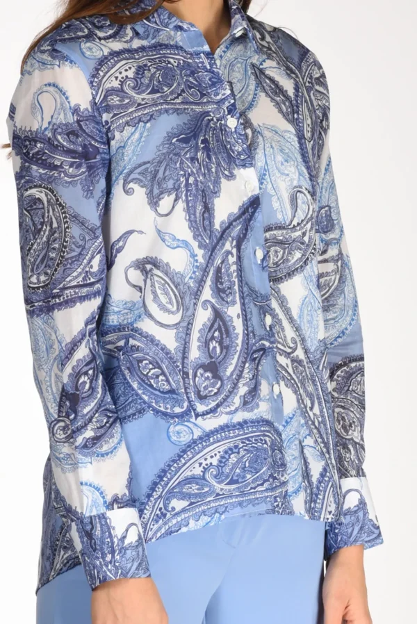 camicia andrea blu/bianco