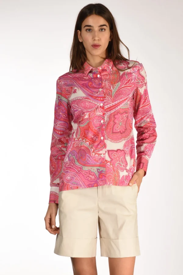 camicia andrea fucsia/multicolor