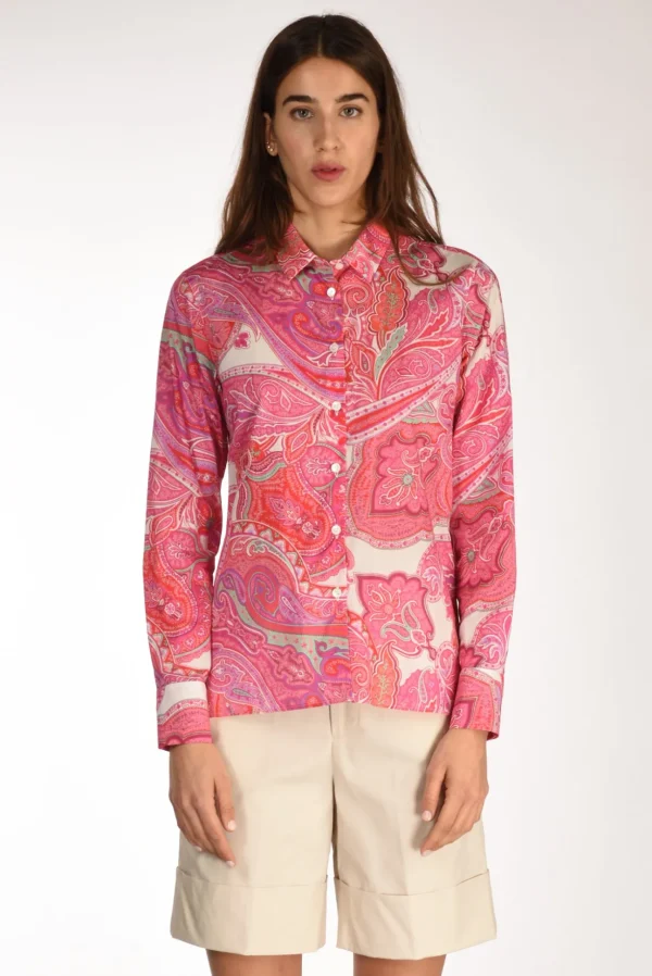 camicia andrea fucsia/multicolor