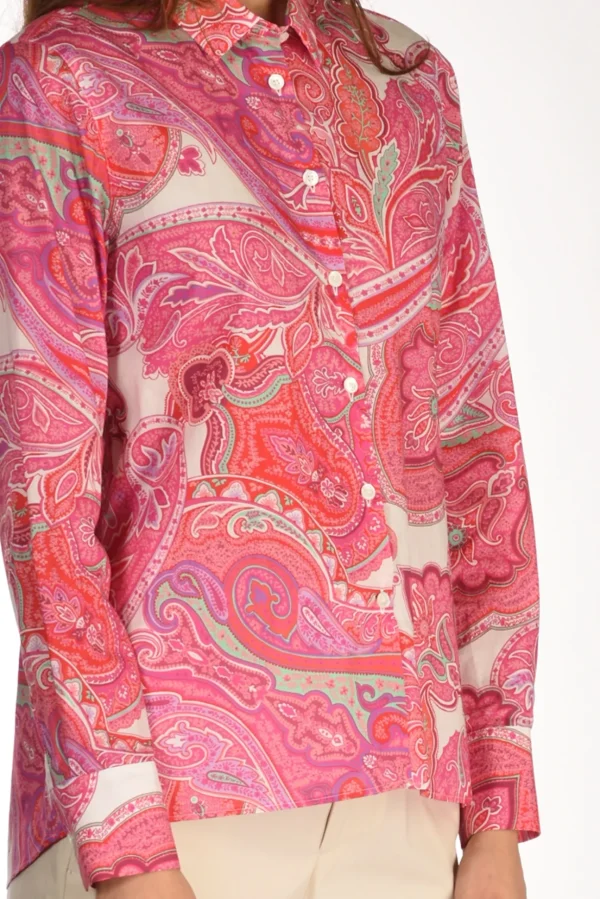 camicia andrea fucsia/multicolor