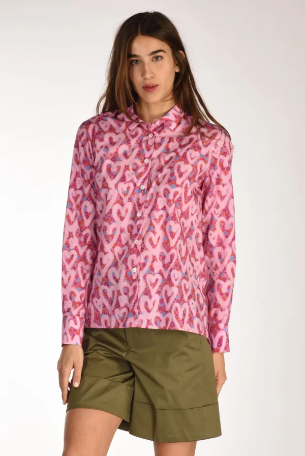 camicia andrea rosa/fucsia