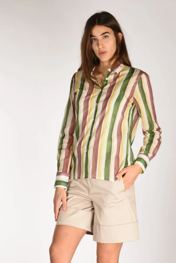 camicia andrea verde/giallo/bianco
