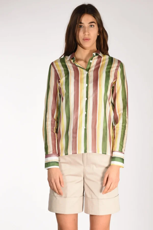 camicia andrea verde/giallo/bianco