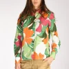 camicia andrea verde/multicolor