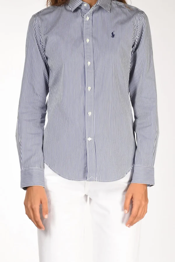 camicia bianco/blu