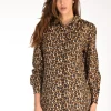 camicia brigitte marrone/nero/beige chiaro