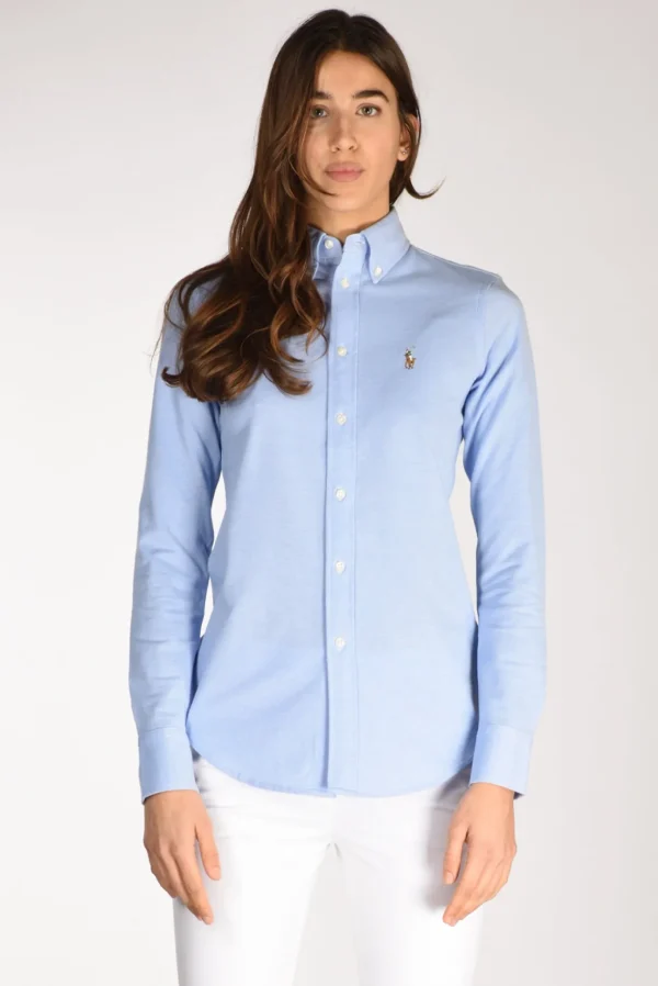 camicia colletto azzurro